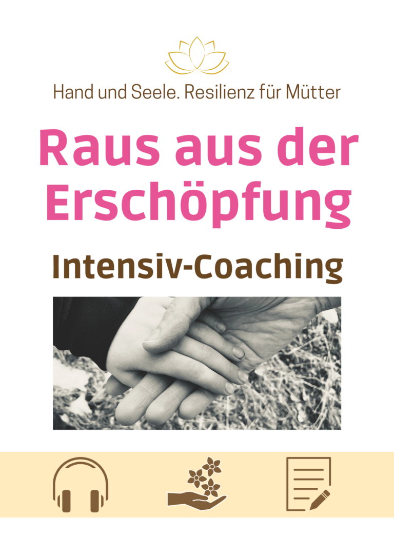 Produktabbildung des Hand-und-Seele-Intensiv-Coachings "Raus aus der Erschöpfung"